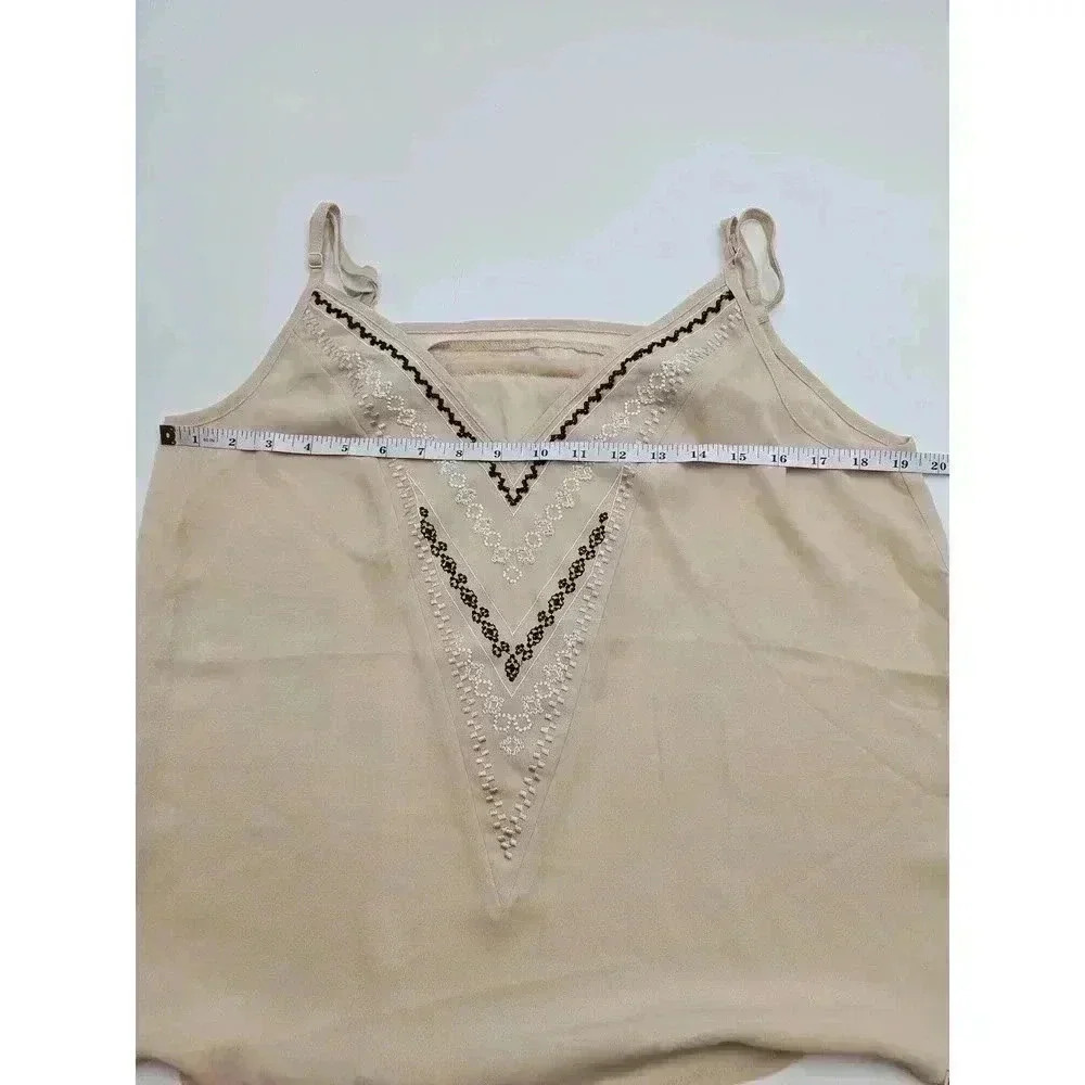 41Hawthorn Women's Size L Beige Tank with White and Black Design - Picture 4 of 7